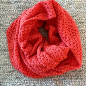 Old Navy Vibrant Coral Knit Infinity Scarf
